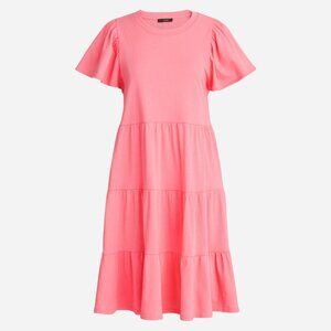 J.Crew NWT Rose Knit tiered mini dress sz M